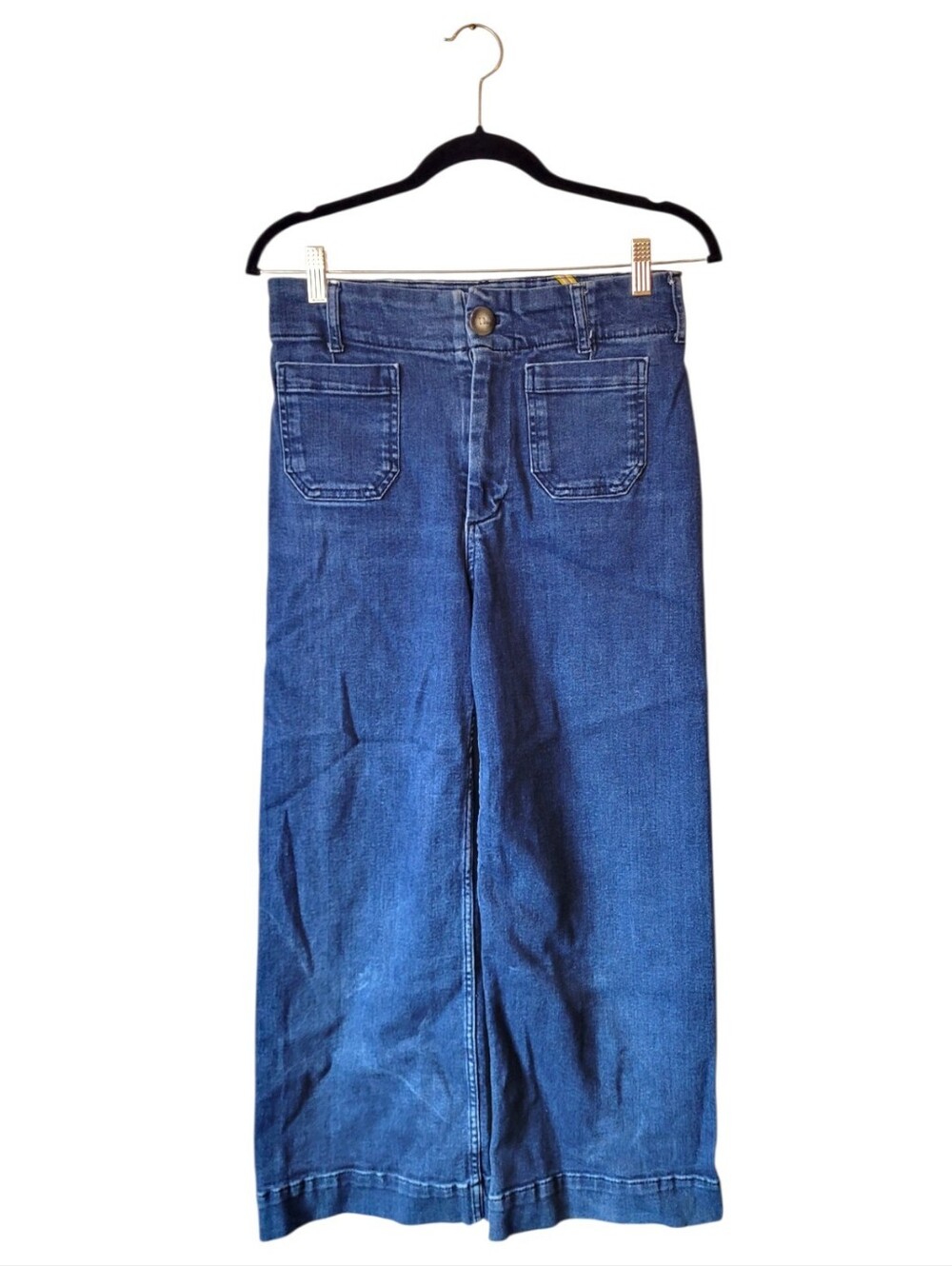 Maeve Anthro The Colette Women's Wide Leg Blue Jeans Size 28